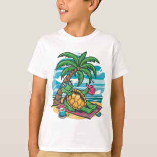 Die Schildkröte am Strand T-Shirt