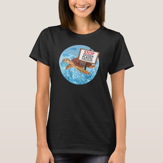 Die Schildkröte - Meerestiere gerettet T-Shirt (Vorderseite)