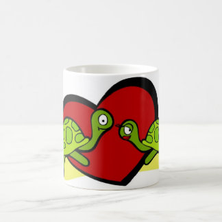 Die Schildkröte-Schale der Schale-Valentinsgrüße Kaffeetasse