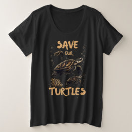 Die Schildkröten gerettet, Ökologisch Große Größe T-Shirt