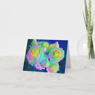 Die schillernden perligen Rosen Karte