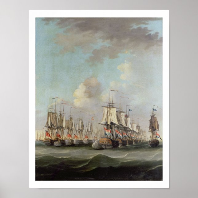 Die Schlacht bei der Dogger Bank, die dem "Holland Poster (Vorne)