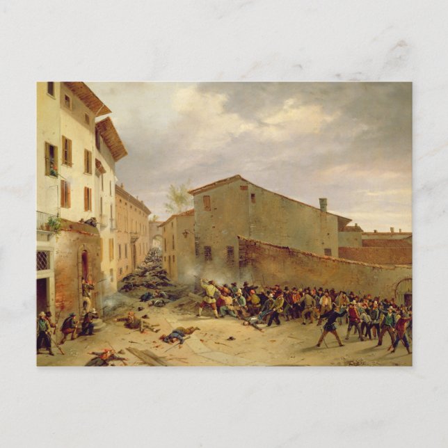 Die Schlacht Postkarte (Vorderseite)