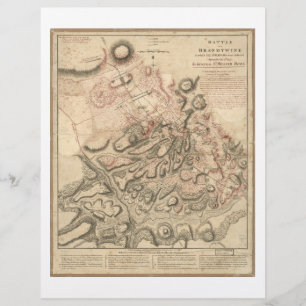 Die Schlacht um Brandywine Map (1777)