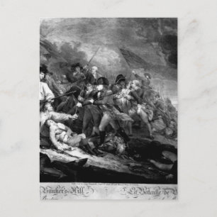 Die Schlacht um Bunker's Hill in der Nähe von Bost Postkarte