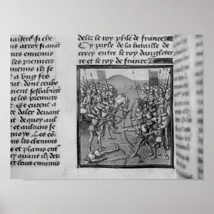 Die Schlacht um Crecy im Jahr 1346 Poster