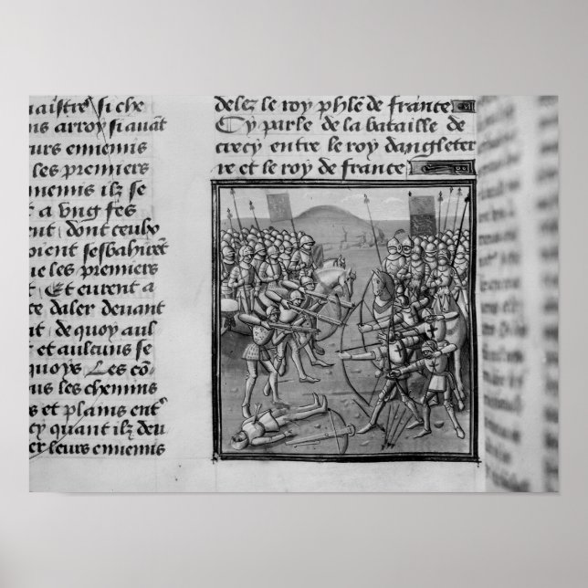 Die Schlacht um Crecy im Jahr 1346 Poster (Vorne)