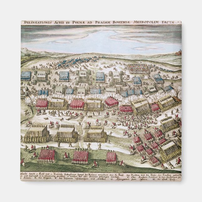 Die Schlacht um den Weißen Berg, 8. November 1620 Magnet (Vorne)