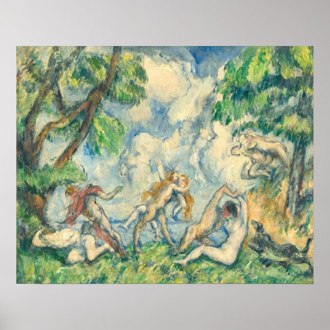 Die Schlacht um die Liebe - Paul Cézanne Fine Art Poster (Vorne)