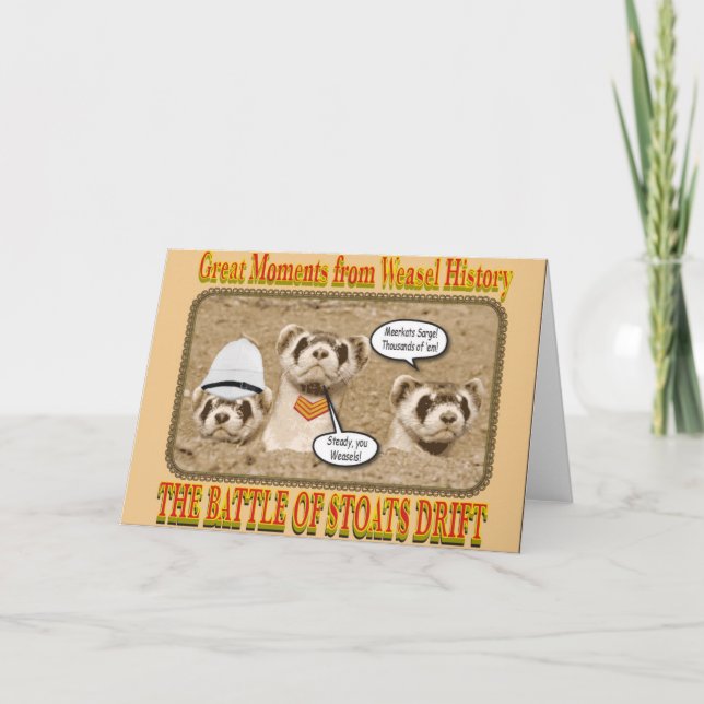 Die Schlacht um die Stoß treibt Notecard Karte (Vorderseite)