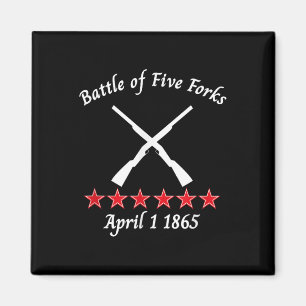 Die Schlacht um fünf Gabel Virginia 1865 Zivile Sc Magnet