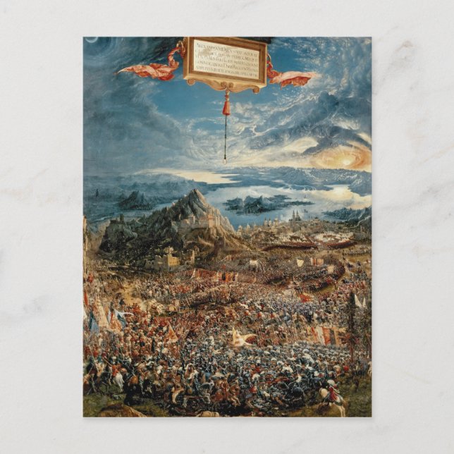 Die Schlacht um Issus Postkarte (Vorderseite)