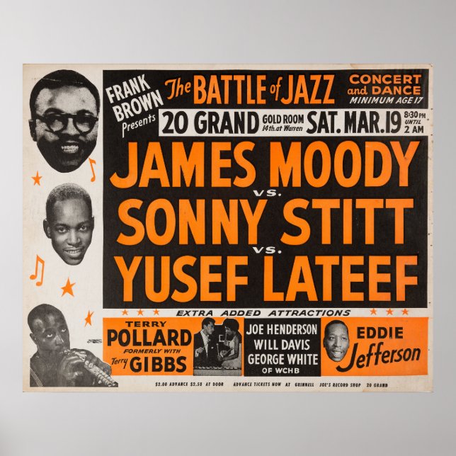 Die Schlacht um Jazz Vintag Poster (Vorne)