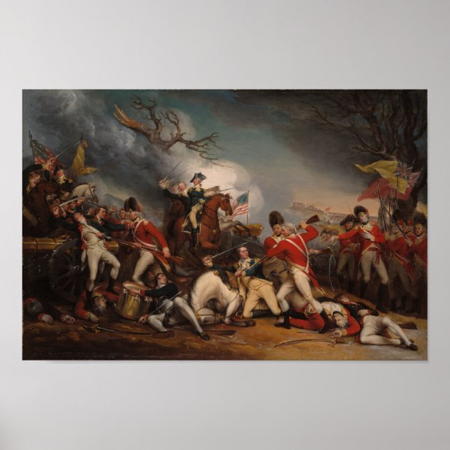 Die Schlacht um Princeton - John Trumbull Poster (Vorne)