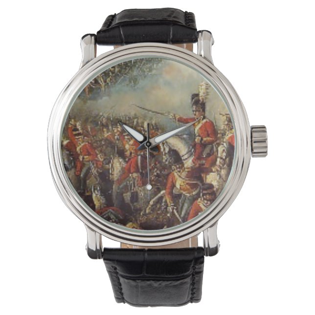 Die Schlacht um Waterloo Armbanduhr (Vorderseite)