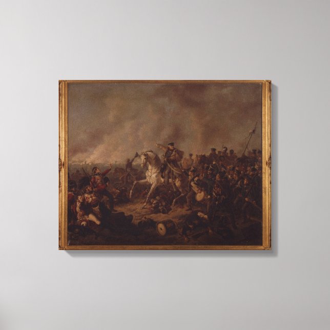Die Schlacht um Waterloo Leinwanddruck (Vorderseite)