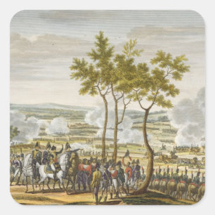 Die Schlacht von Abensberg am 20. April 1809, mit Quadratischer Aufkleber