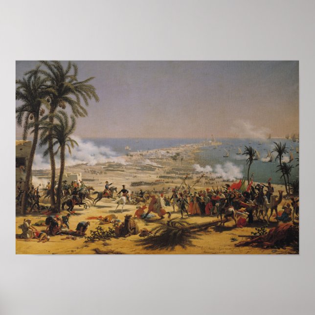 Die Schlacht von Aboukir am 25. Juli 1799 Poster (Vorne)
