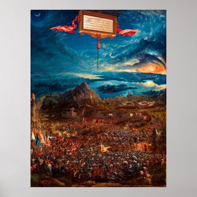 Die Schlacht von Alexander bei Issus (1529) Poster (Vorne)