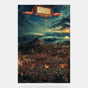 Die Schlacht von Alexander bei Issus Acrylschild