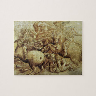Die Schlacht von Anghiari durch Leonardo da Vinci Puzzle