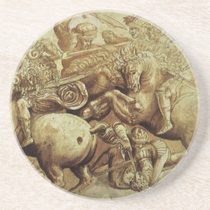 Die Schlacht von Anghiari durch Leonardo da Vinci Untersetzer