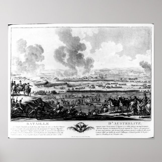 Die Schlacht von Austerlitz am 2. Dezember 1805 Poster (Vorne)
