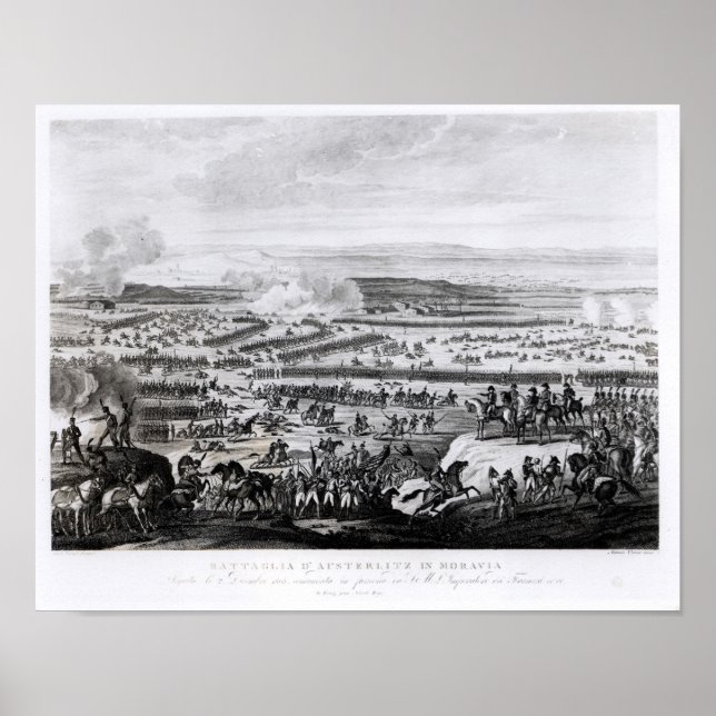 Die Schlacht von Austerlitz in Mähren Poster (Vorne)