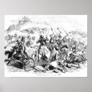 Die Schlacht von Bannockburn im Jahr 1314 Poster