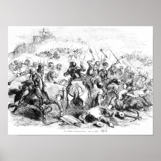 Die Schlacht von Bannockburn im Jahr 1314 Poster (Vorne)