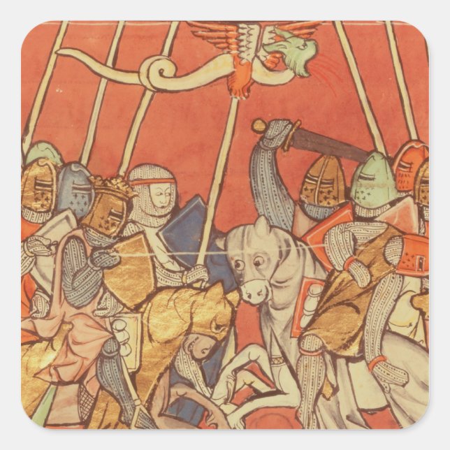 Die Schlacht von Bedigran Quadratischer Aufkleber (Vorderseite)