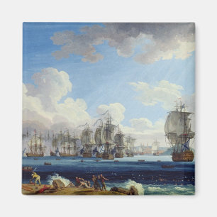 Die Schlacht von Chesma am 5. Juli 1770 Magnet
