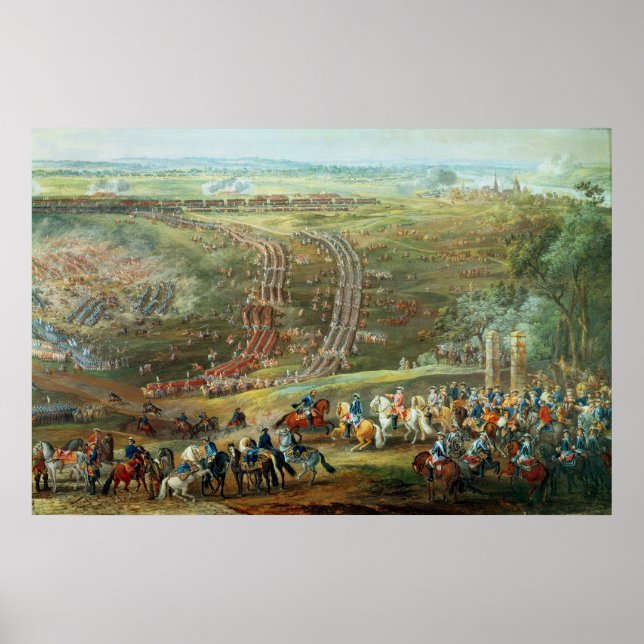 Die Schlacht von Fontenoy am 11. Mai 1745 Poster (Vorne)