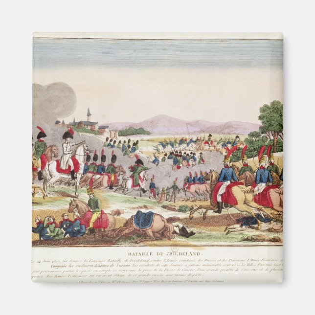 Die Schlacht von Friedland am 14. Juni 1807 2 Magnet (Vorne)