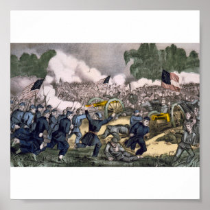 Die Schlacht von Gettysburg, Pa. 3. Juli 1863 Poster