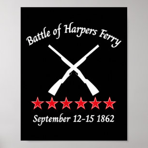 Die Schlacht von Harpers Ferry Zivile Schlachten K Poster