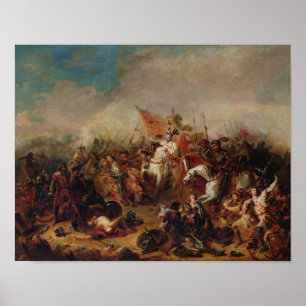 Die Schlacht von Hastings im Jahr 1066 Poster