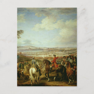 Die Schlacht von Lawfeld am 2. Juli 1747 Postkarte