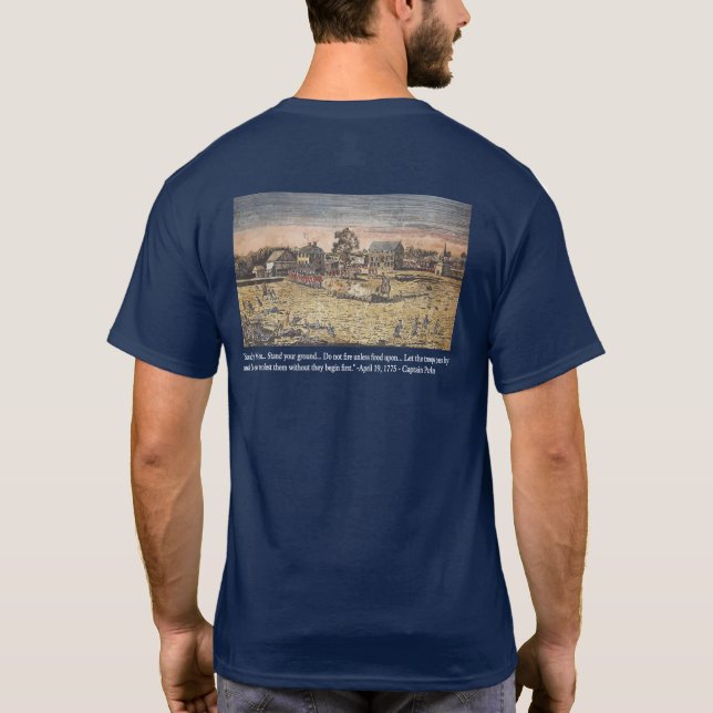 Die Schlacht von Lexington T-Shirt (Rückseite)
