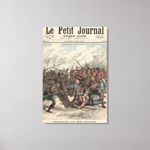 Die Schlacht von Manipur Leinwanddruck