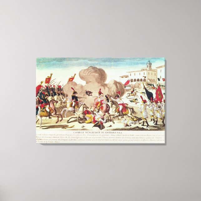 Die Schlacht von Ostrolenka Leinwanddruck (Vorderseite)