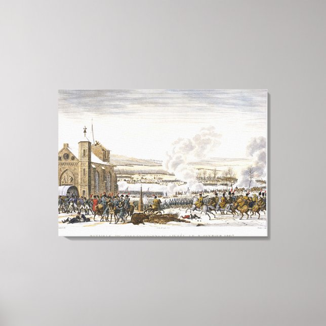 Die Schlacht von Preussisch-Eylau, 9. Februar 1807 Leinwanddruck (Vorderseite)
