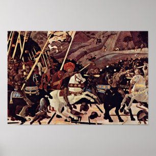 Die Schlacht von San Romano durch Paolo Uccello Poster