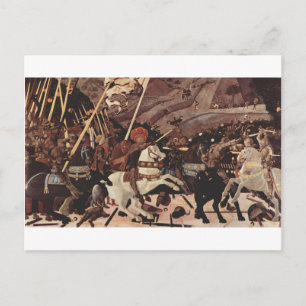Die Schlacht von San Romano durch Paolo Uccello Postkarte