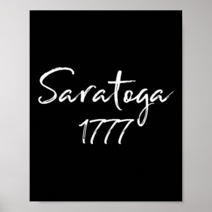 Die Schlacht von Saratoga 1777 im revolutionären K Poster
