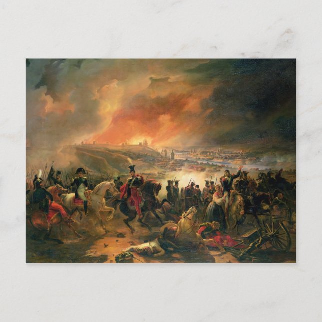Die Schlacht von Smolensk, 17. August 1812, 1839 Postkarte (Vorderseite)