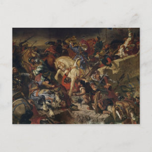 Die Schlacht von Taillebourg, 21. Juli 1242, 1837 Postkarte