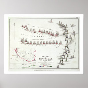 Die Schlacht von Trafalgar, 21. Oktober 1805, The  Poster