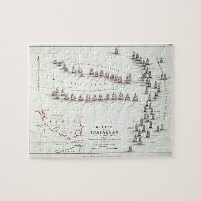 Die Schlacht von Trafalgar am 21. Oktober 1805 das Puzzle (Horizontal)