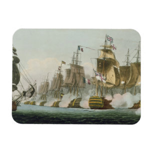 Die Schlacht von Trafalgar am 21. Oktober 1805 Magnet
